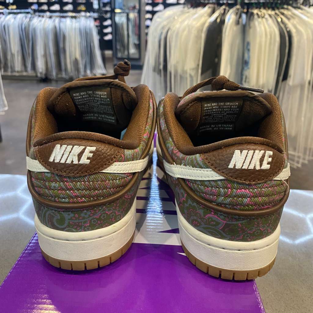 Nike SB Dunk Low Pro Paisley Brown Size 7.5 DH7534-200 - Pre-Owned