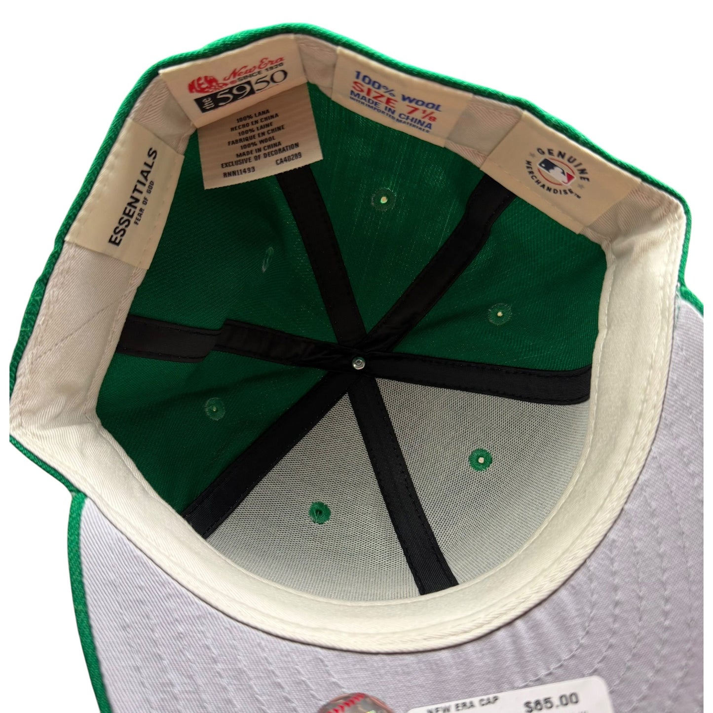 Fear of God Essentials x New Era 59Fifty Fitted Cap Green