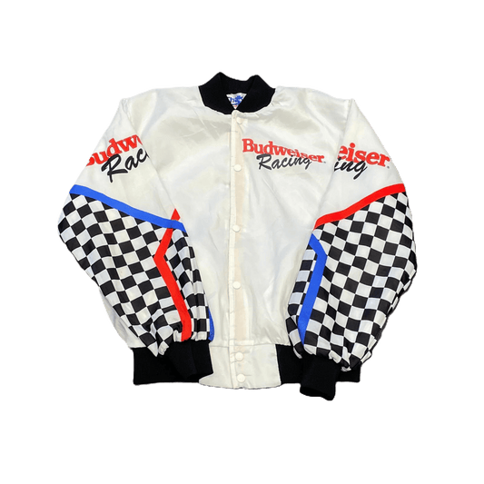 Vintage Budweiser Racing Chalk Line Satin Jacket - Used/Worn