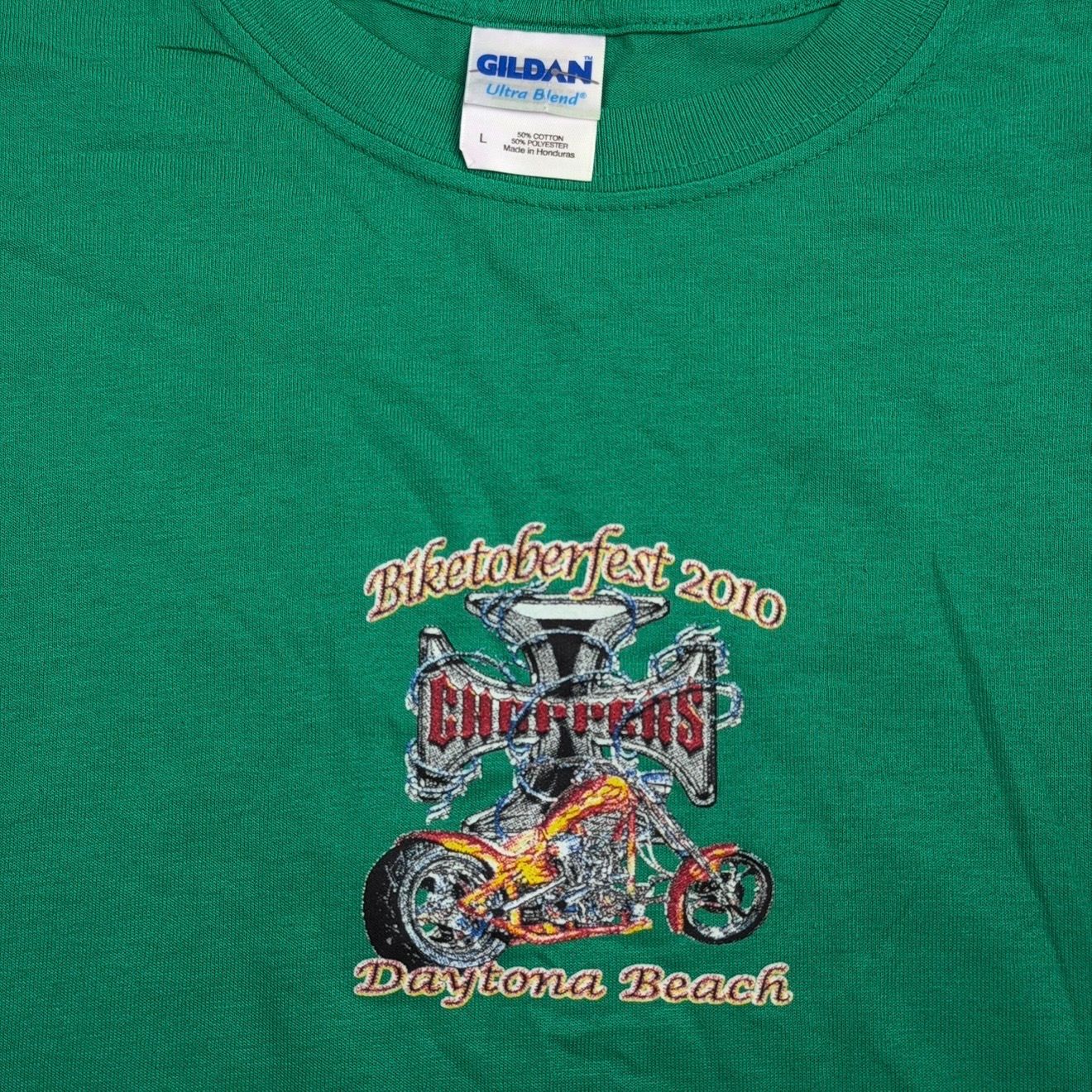 Y2K Biketoberfest 2010 West Coast Choppers Style Biker T-Shirt - Used/Worn