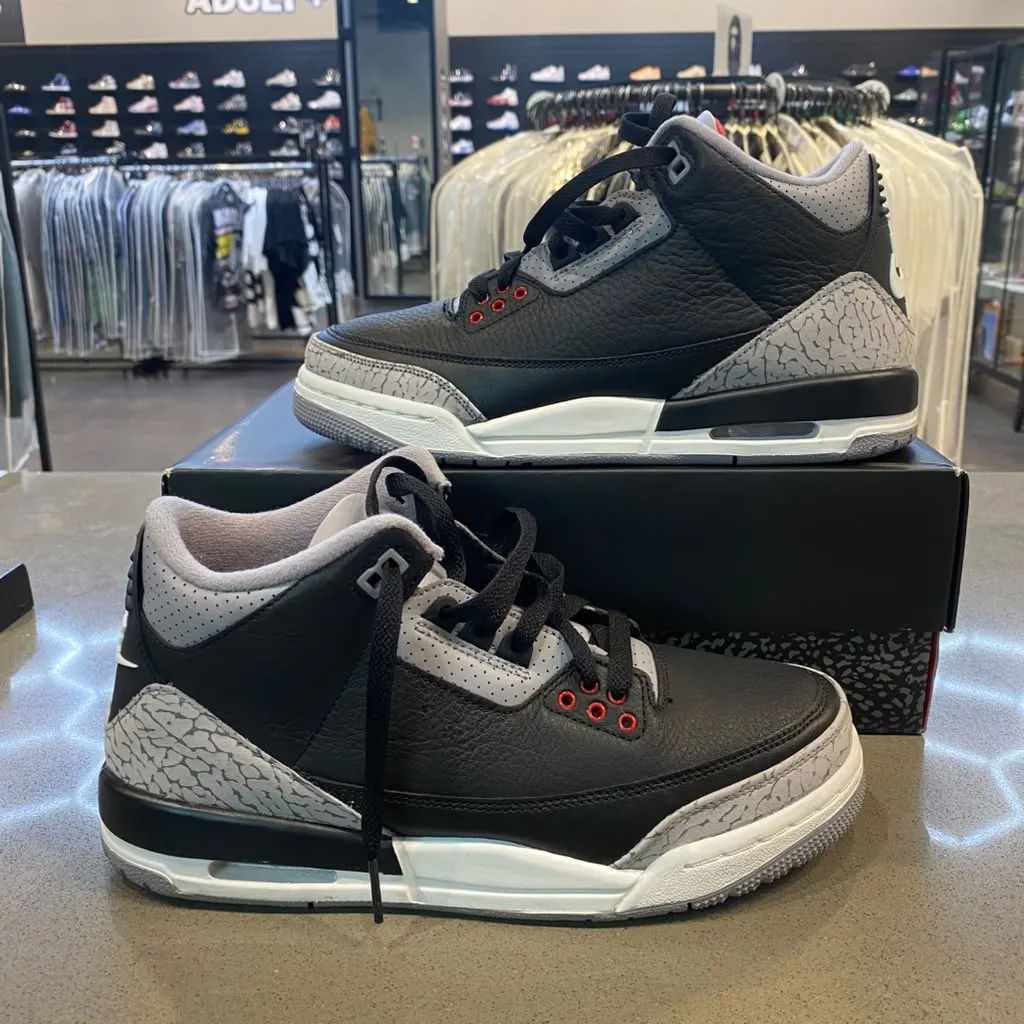 Jordan 3 Retro Black Cement (2024) (GS) Size 7Y DM0967-010 - Pre-Owned