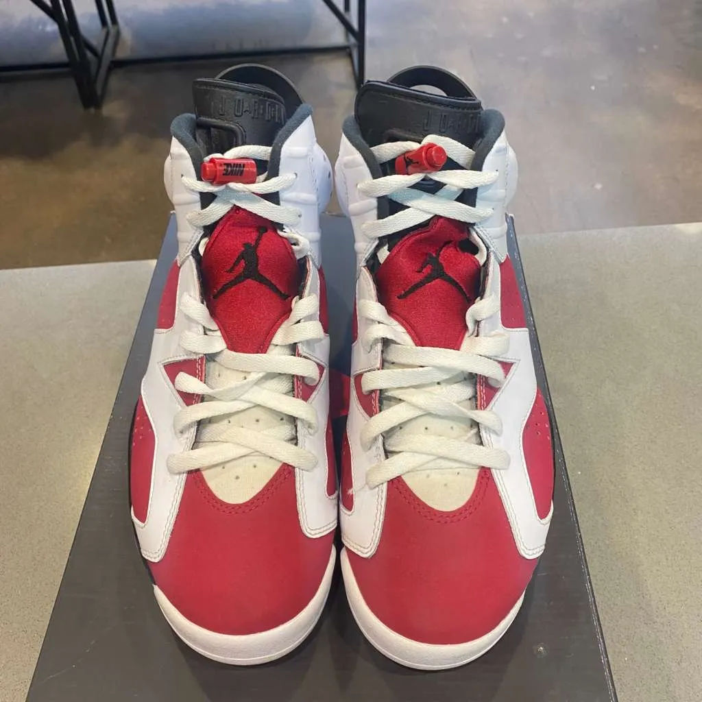 Jordan 6 Retro Carmine (2021) Size 9 CT8529-106 - Pre-Owned