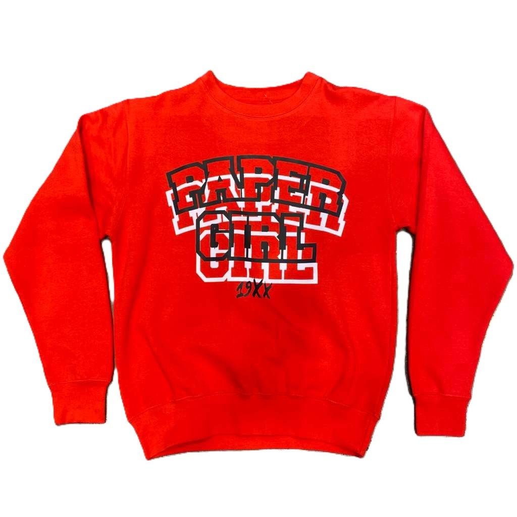 Papergirl Perspective Crewneck Red