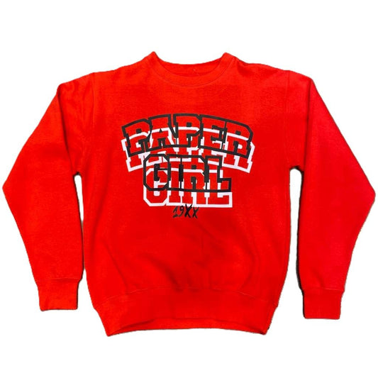 Papergirl Perspective Crewneck Red
