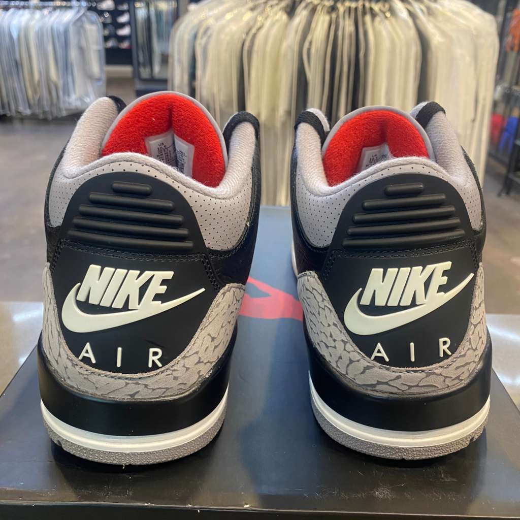 Jordan 3 Retro OG Black Cement (2024) Size 10.5 DN3707-010 - Pre-Owned