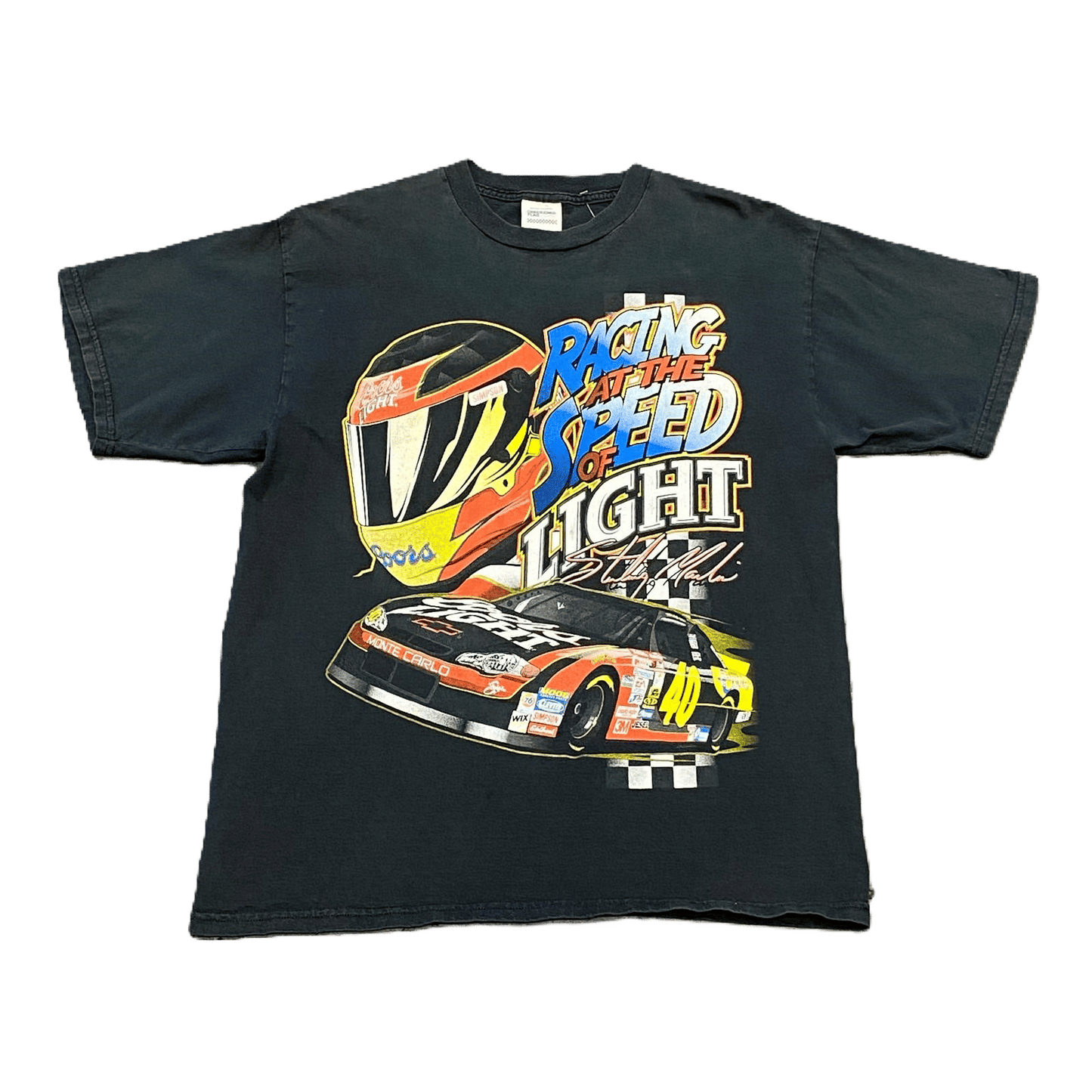 2000 Nascar Sterling Martin 40 Racing At Speed Of Light T Shirt - Used/Worn