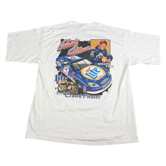 Vintage NASCAR Rusty Wallace #2 Miller Lite Racing T-Shirt - Used/Worn