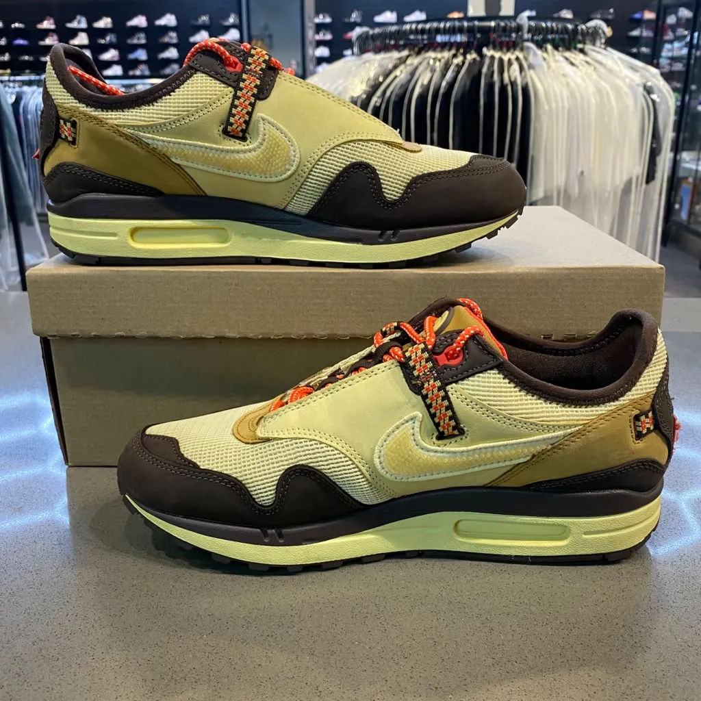 Nike Air Max 1 Travis Scott Cactus Jack Baroque Brown Size 8.5 DO9392-200 - Pre-Owned (Replacement Box)