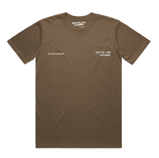 "Without Bounds" Walnut Tee