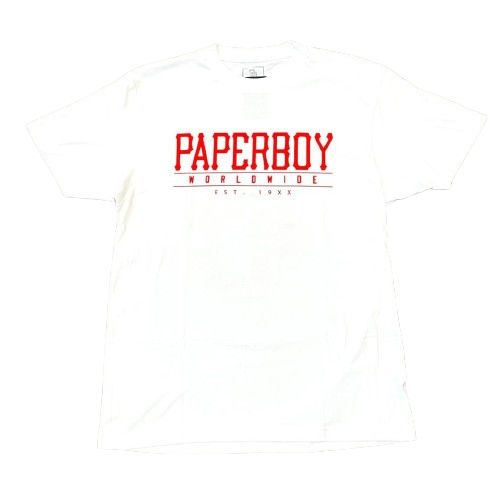 Paperboy Classic Tee White/Red