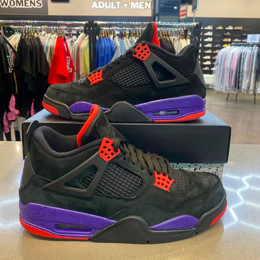 Jordan 4 Retro Raptors (2018) Size 9.5 AQ3816-065 - Pre-Owned