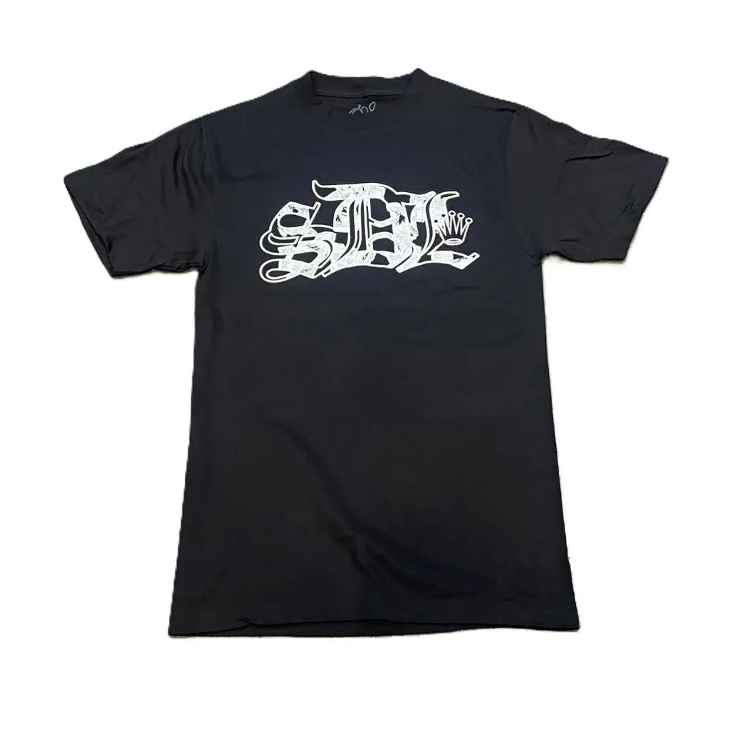 SDL Old English Crown Logo Money Chapo Tee Black