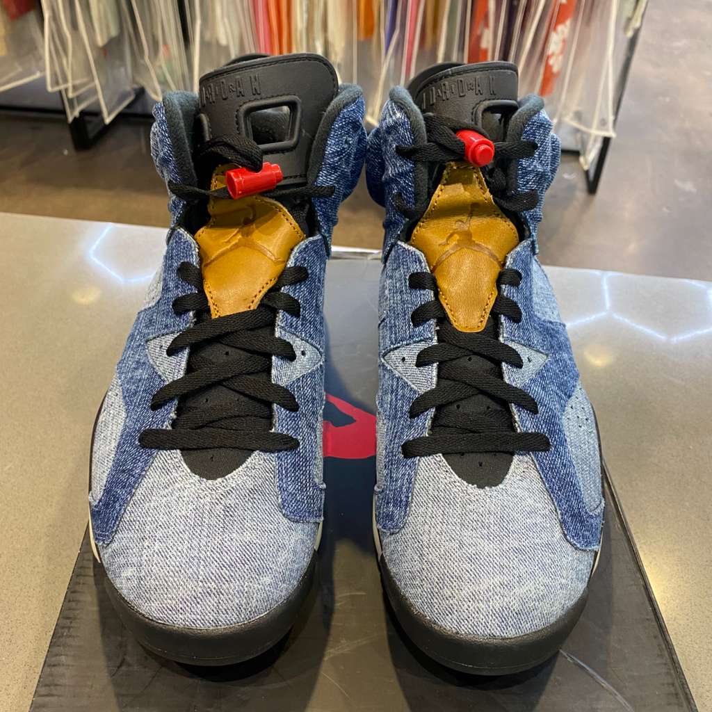 Jordan 6 Retro Washed Denim Size 10.5 CT5350-401 - Pre-Owned