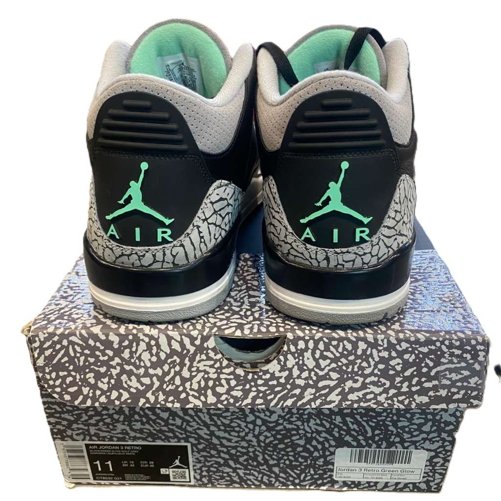 Jordan 3 Retro Green Glow - Pre-Owned