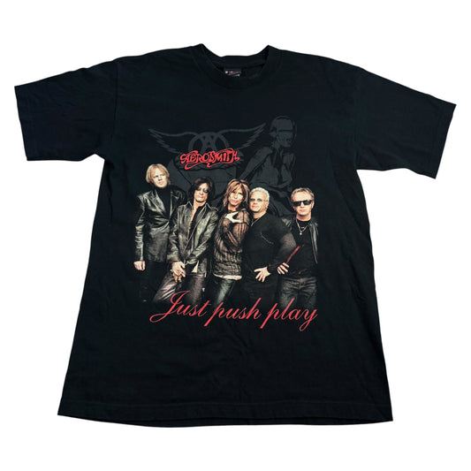 Vintage Aerosmith Just Push Play 2001 World Tour Band T-Shirt - Used/Worn