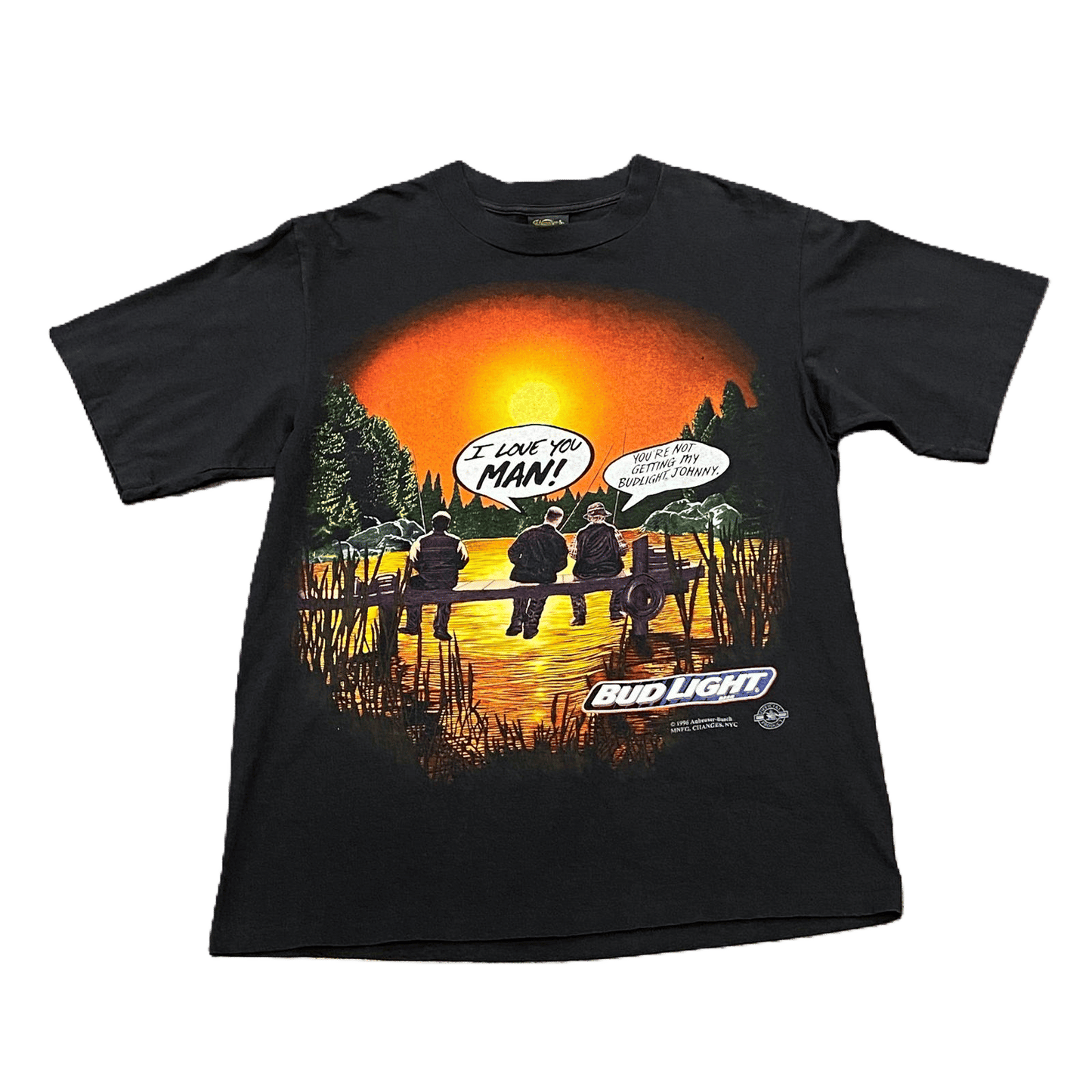 1996 I Love You Man Bud Light T Shirt - Used/Worn