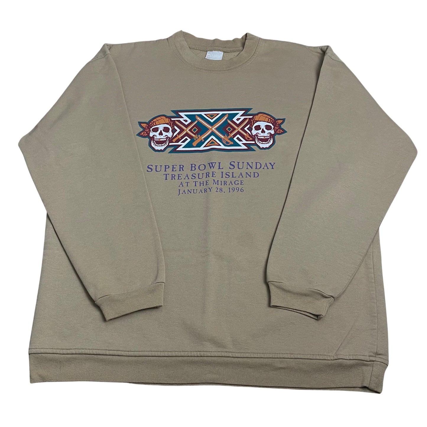 Vintage 1996 NFL Super Bowl XXX Crewneck Sweatshirt - Used