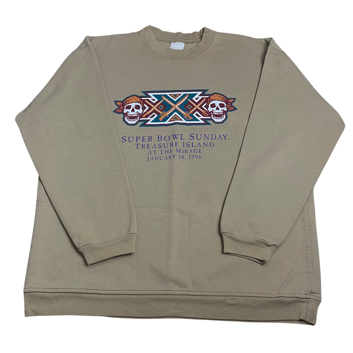 Vintage 1996 NFL Super Bowl XXX Crewneck Sweatshirt - Used