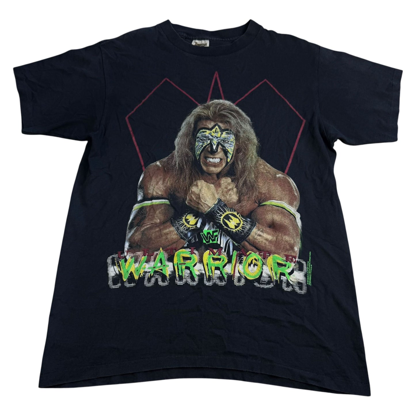 Vintage 1996 WWF Ultimate Warrior Wisdom Wrestling T-Shirt - Used/Worn