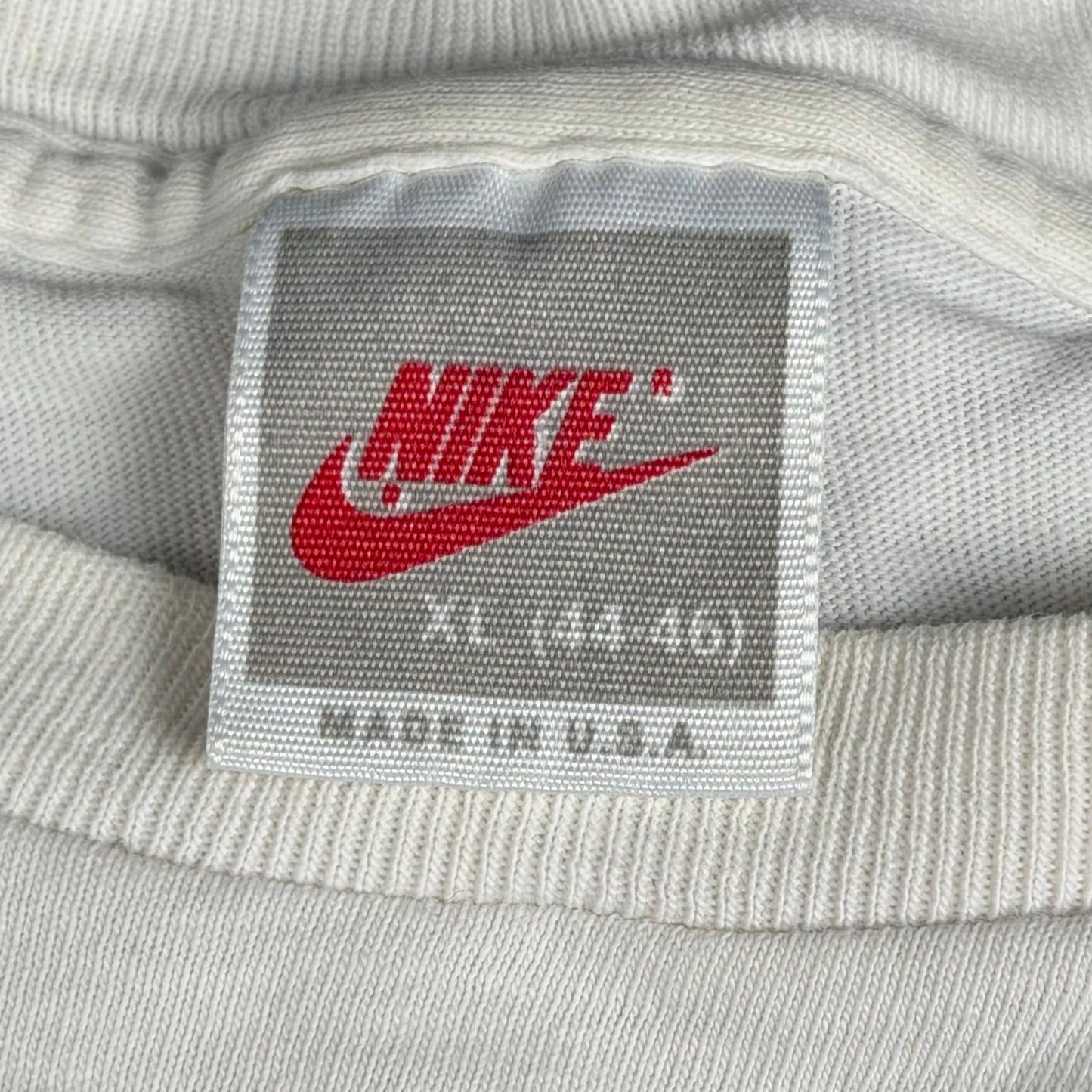 Vintage 90s Nike Big Logo AOP T-Shirt - Used/Worn