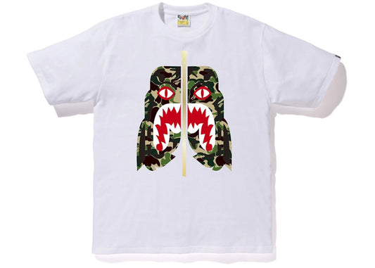 BAPE ABC Camo Tiger Tee White/Green