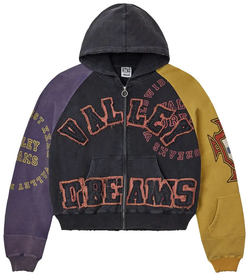 Vale Forever Crest Zip Up Purple/Black/Yellow