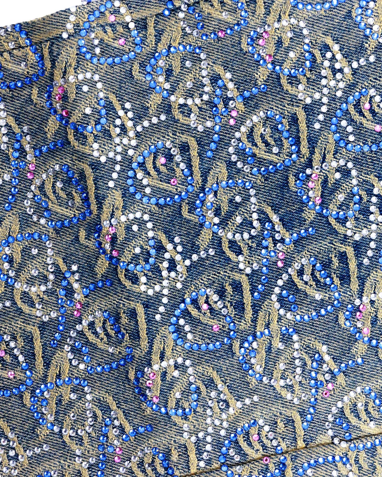 Asaali Rhinestone Jacquard Denim