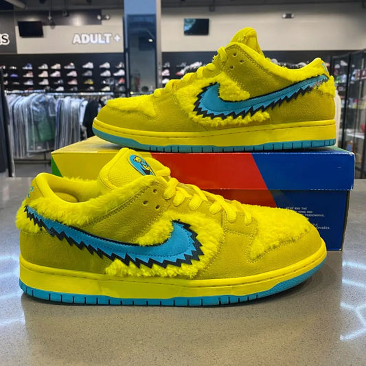 Nike SB Dunk Low Grateful Dead Bears Opti Yellow Size 10.5 CJ5378-700 - Pre-Owned