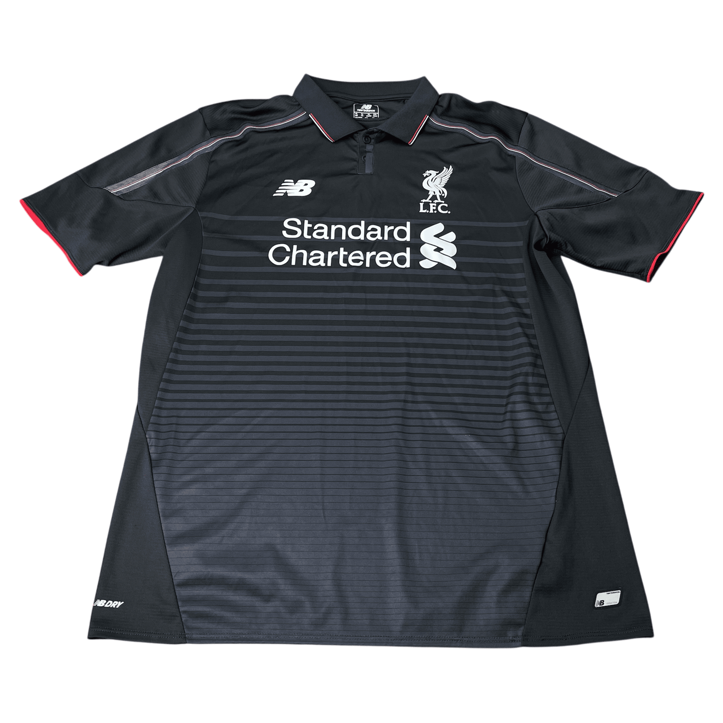 Liverpool England 2015 Soccer New Balance Collared Jersey - Used/Worn