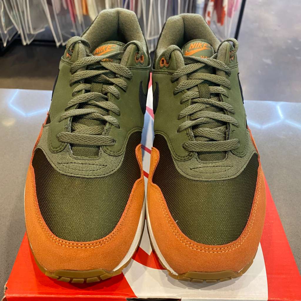 Nike Air Max 1 Olive Canvas Dark Russet - Pre-Owned