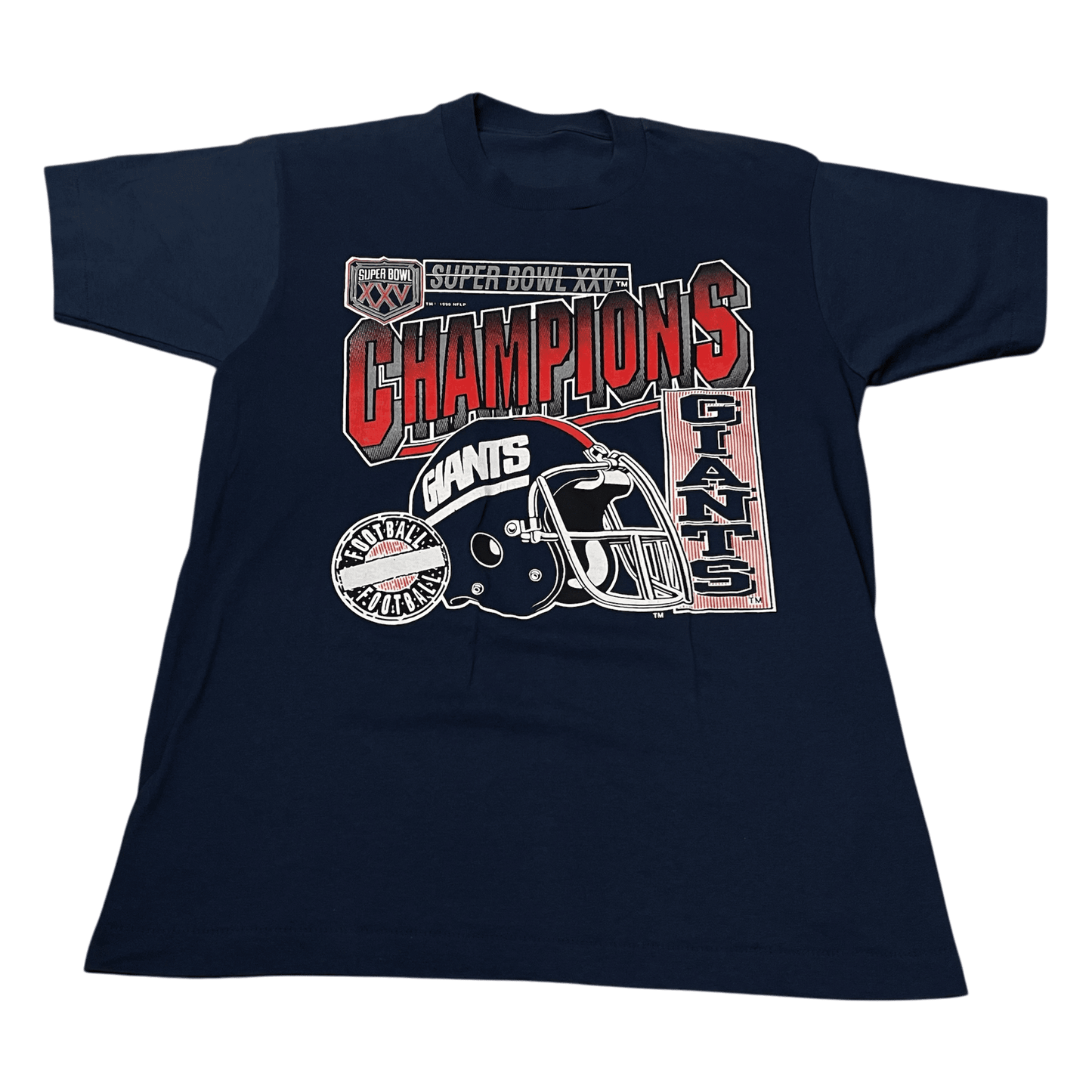 Vintage 1990 NFL New York Giants Football T-Shirt - Used