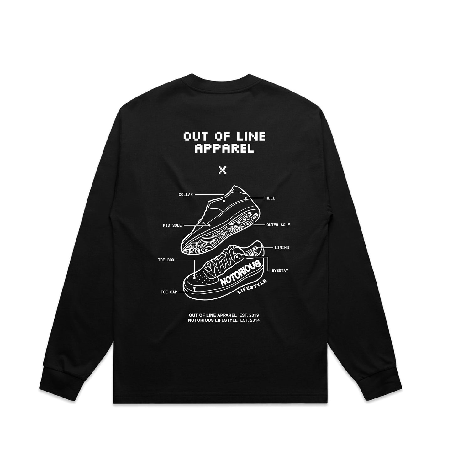 Notorious x OOLA 2025 Faded Black Long Sleeve