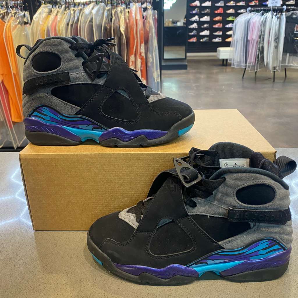 Jordan 8 Retro Aqua (2025) (GS) - Pre-Owned (Replacement Box)