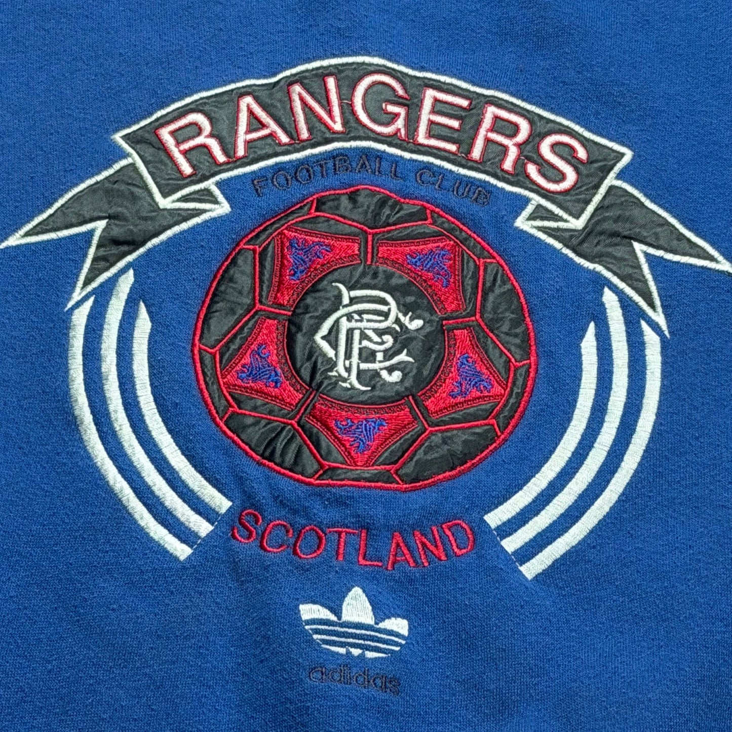 Vintage adidas Rangers FC Scotland Soccer Sweatshirt Crewneck - Used/Worn