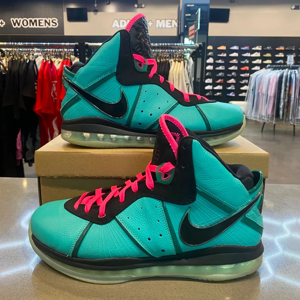 Nike LeBron 8 South Beach (2021) Size 11.5 CZ0328-400 - Pre-Owned (Replacement Box)
