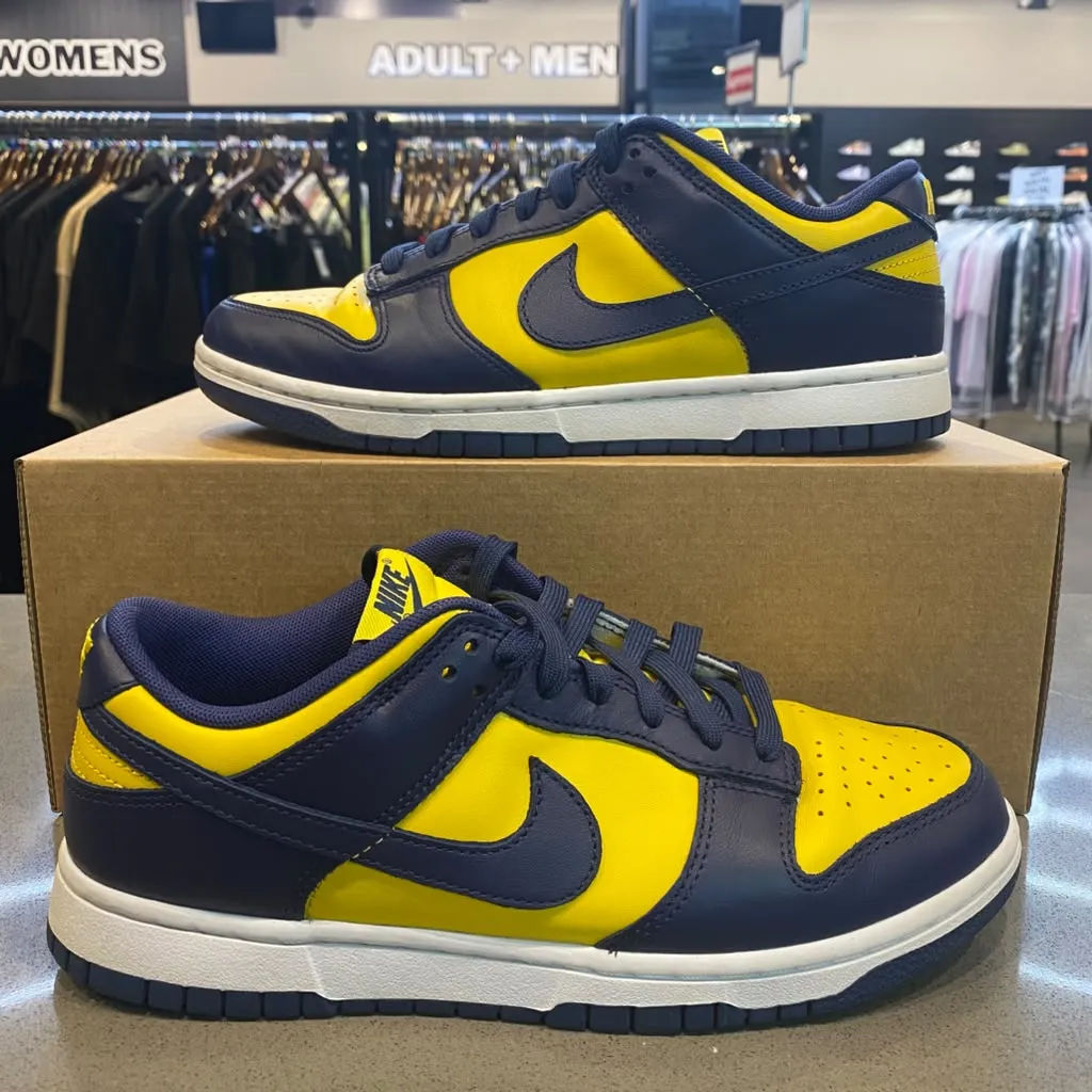 Nike Dunk Low Michigan (2021) Size 8 DD1391-700 - Pre-Owned (Replacement Box)