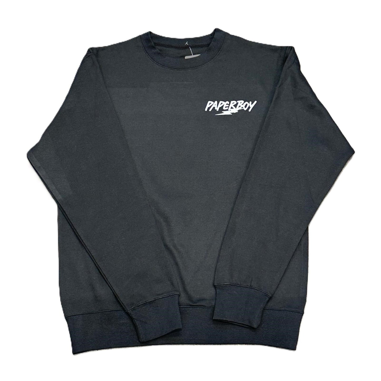 Paperboy Lightning Crewneck Black