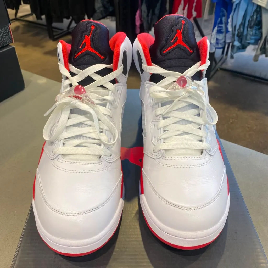 Jordan 5 Retro Fire Red Black Tongue (2025) Size 11 HQ7978-101 - Pre-Owned