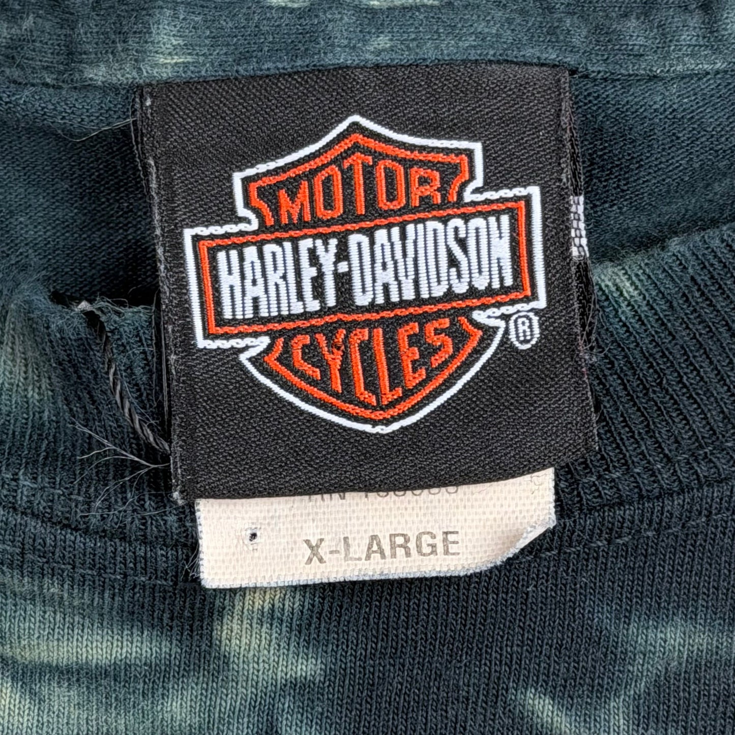 Vintage Harley-Davidson Route 66 Acid Wash Tie-Dye T-Shirt - Used/Worn