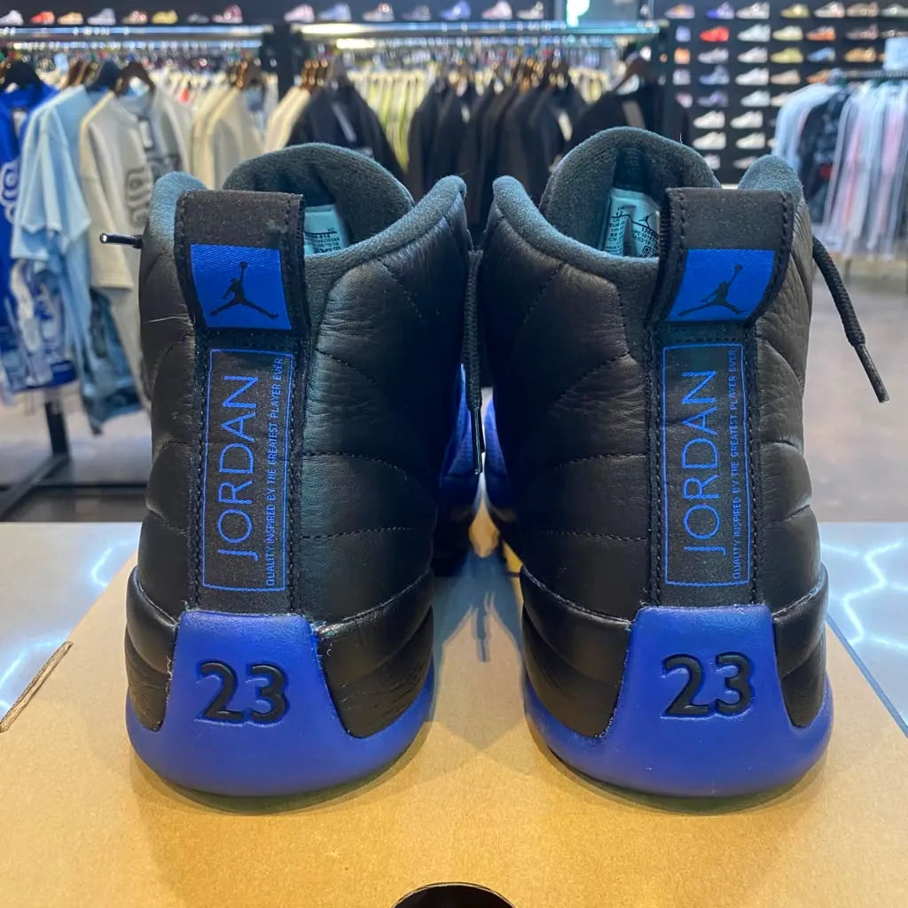 Jordan 12 Retro Black Game Royal Size 12 130690-014 - Pre-Owned