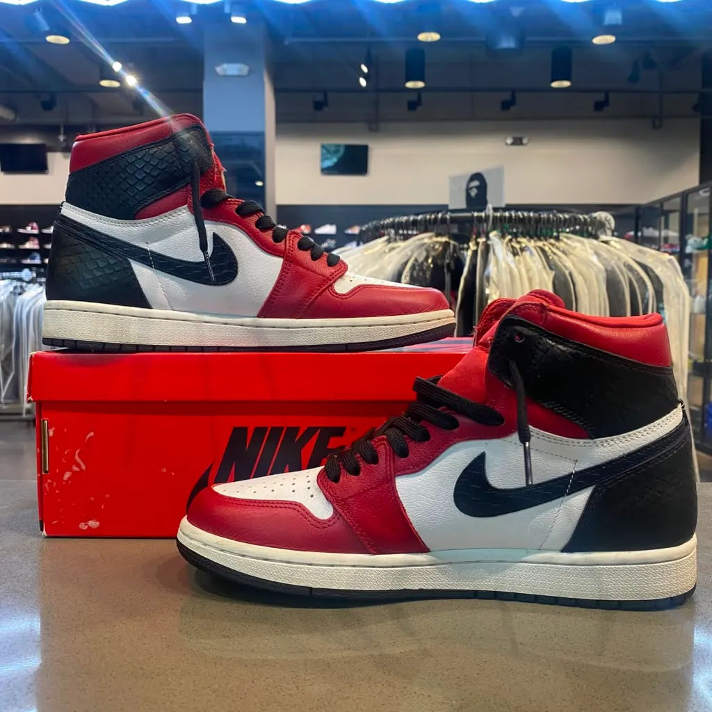 Jordan 1 Retro High Satin Snake Chicago (Women's) Size 8.5W CD0461-601 - Pre-Owned