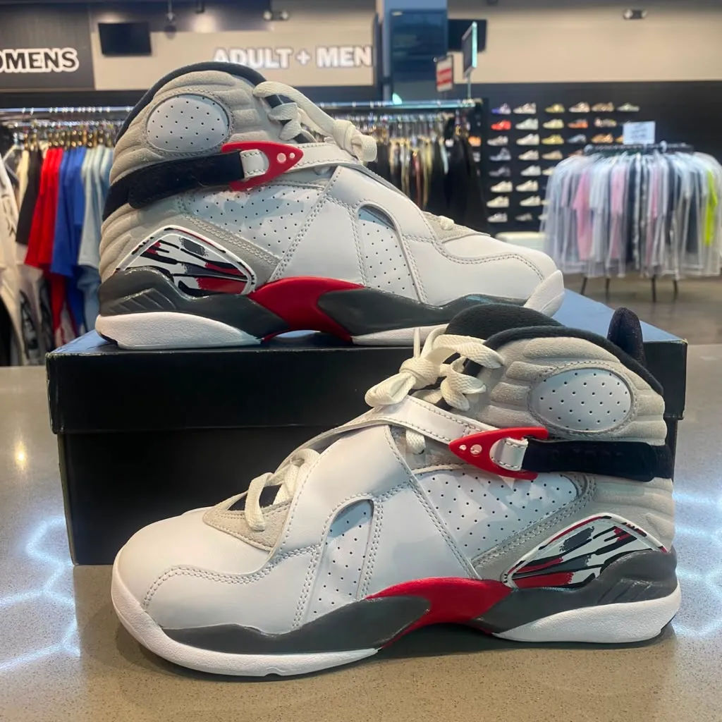 Jordan 8 Retro White True Red (2025) Size 10.5 305381-100 - Pre-Owned