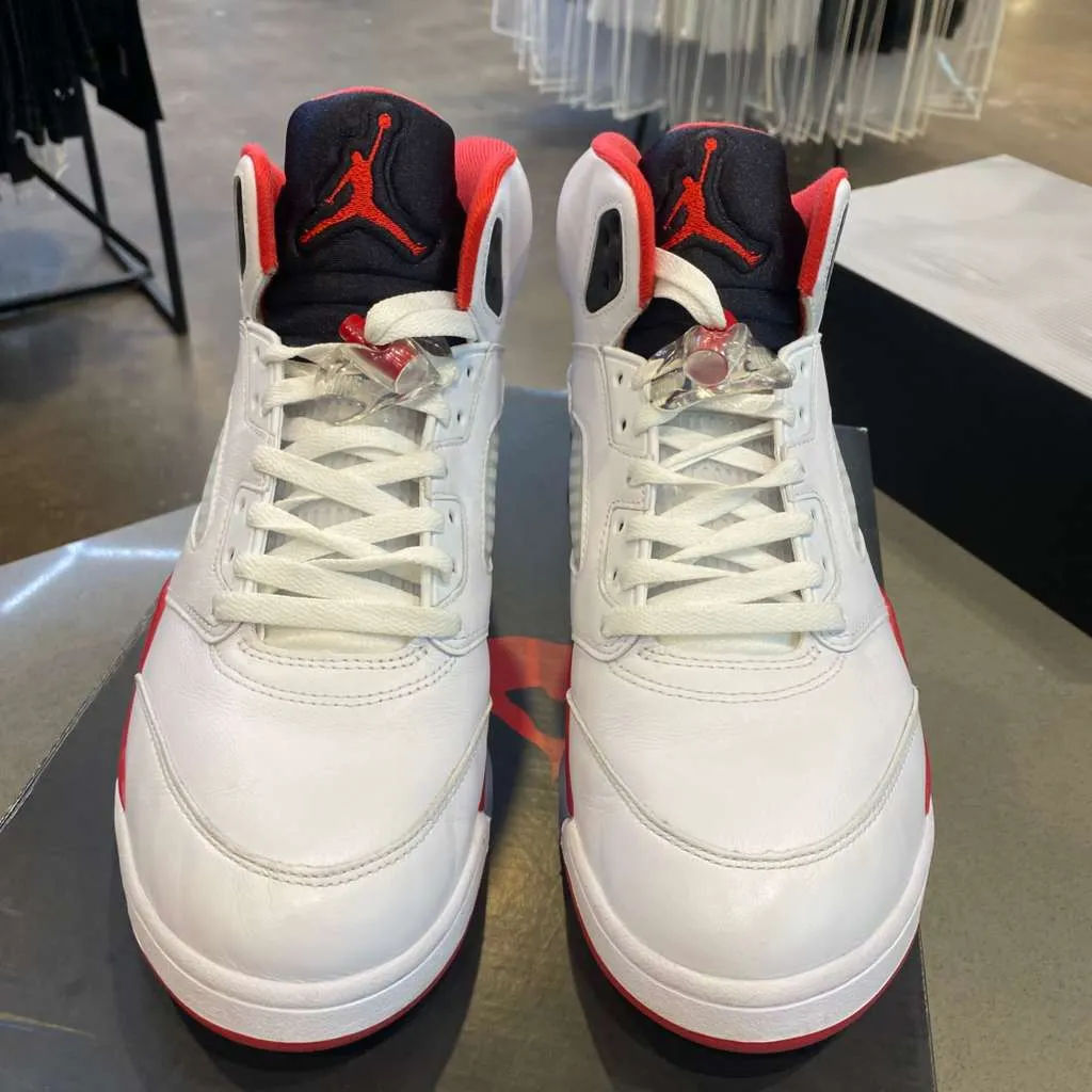 Jordan 5 Retro Fire Red Black Tongue (2025) Size 11 HQ7978-101 - Pre-Owned