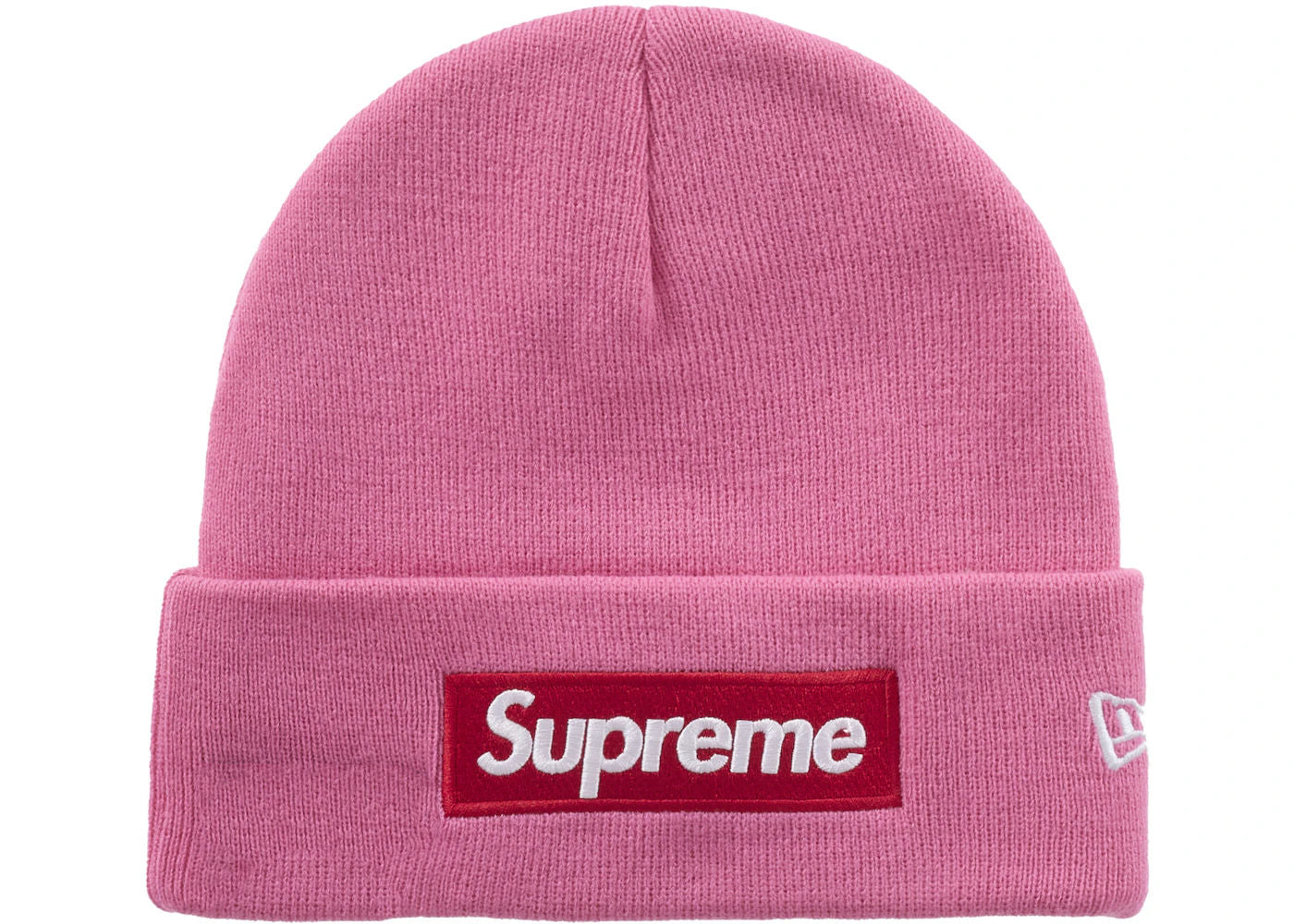 Supreme New Era Box Logo Beanie (FW25) Magenta