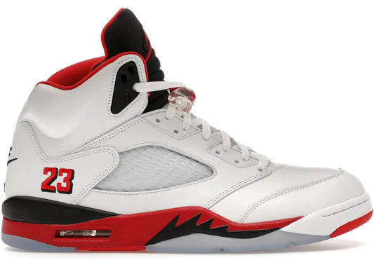 Jordan 5 Retro Fire Red Black Tongue (2025)