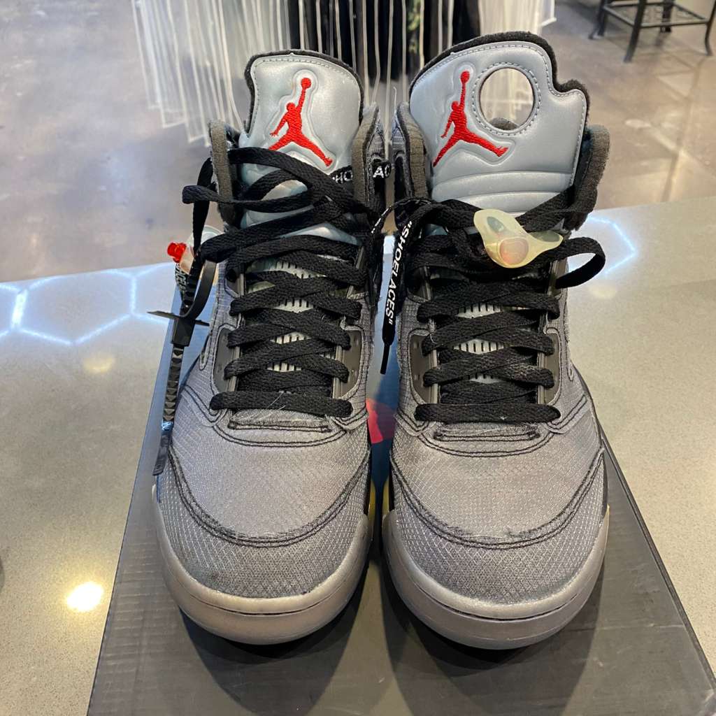 Jordan 5 Retro Off-White Muslin Size 9.5 CT8480-001 - Pre-Owned