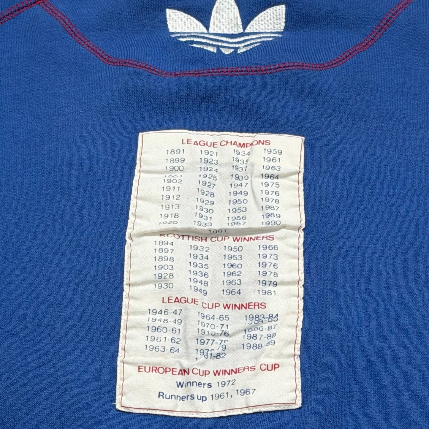 Vintage adidas Rangers FC Scotland Soccer Sweatshirt Crewneck - Used/Worn