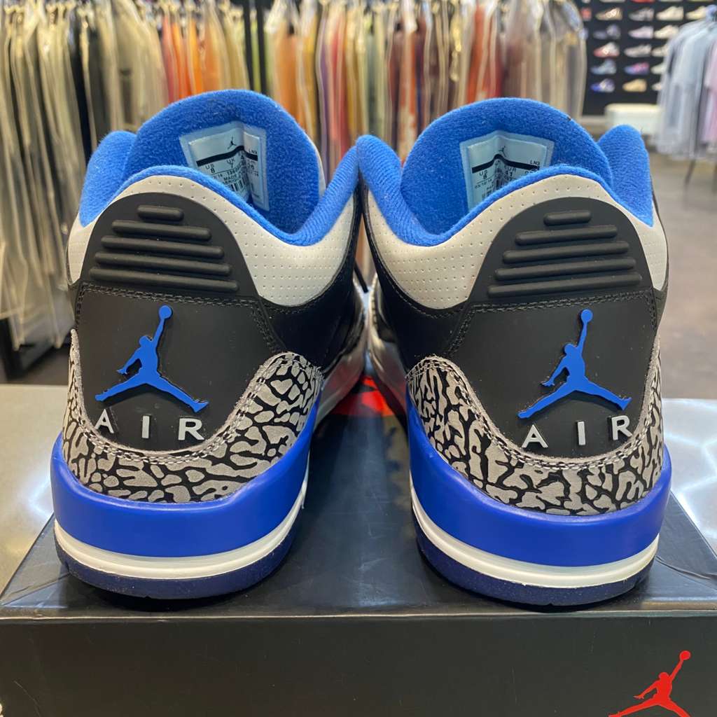 Jordan 3 Retro Sport Blue Size 8 136064-007 - Pre-Owned