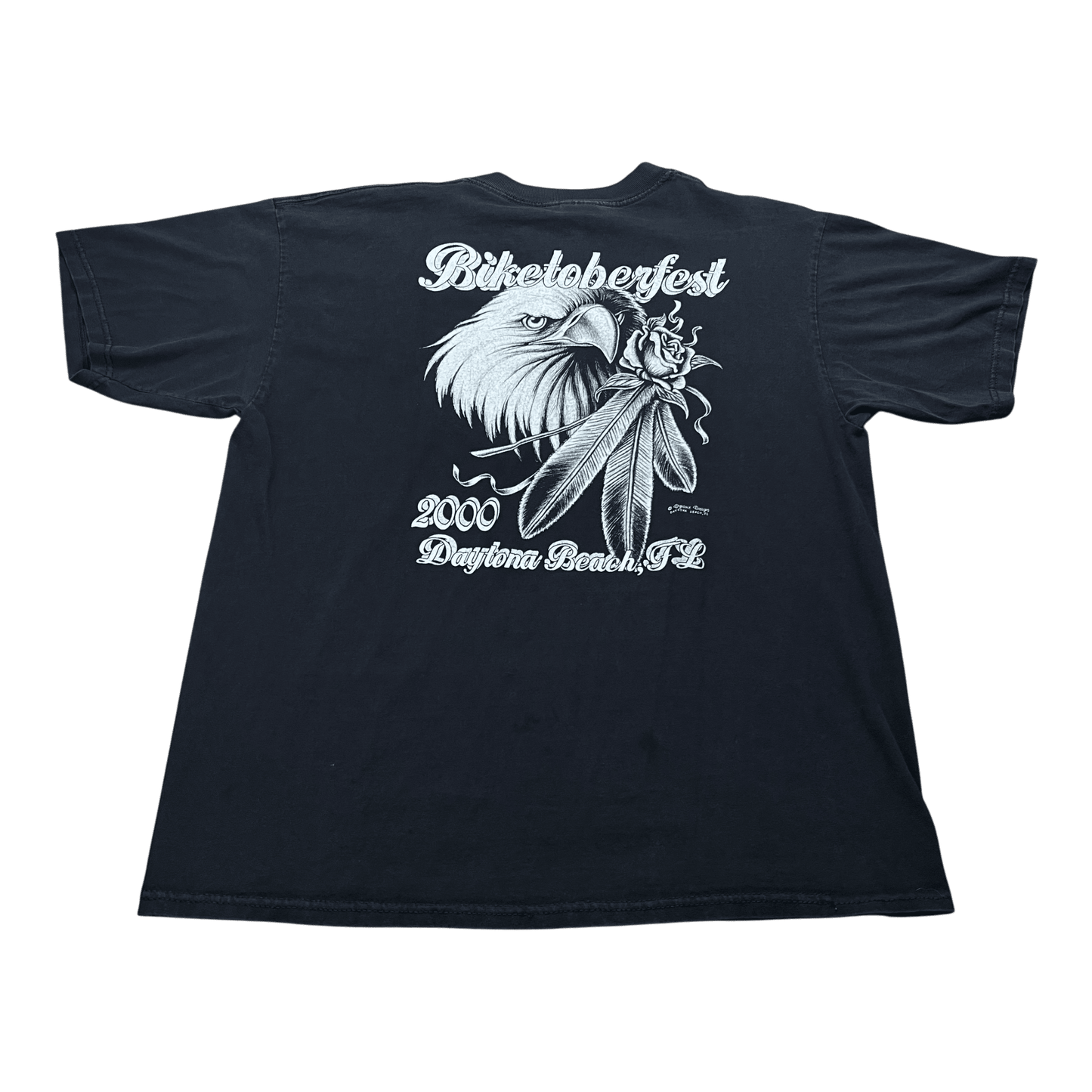 Vintage Biketoberfest 2000 Daytona Beach Florida T-Shirt - Used/Worn