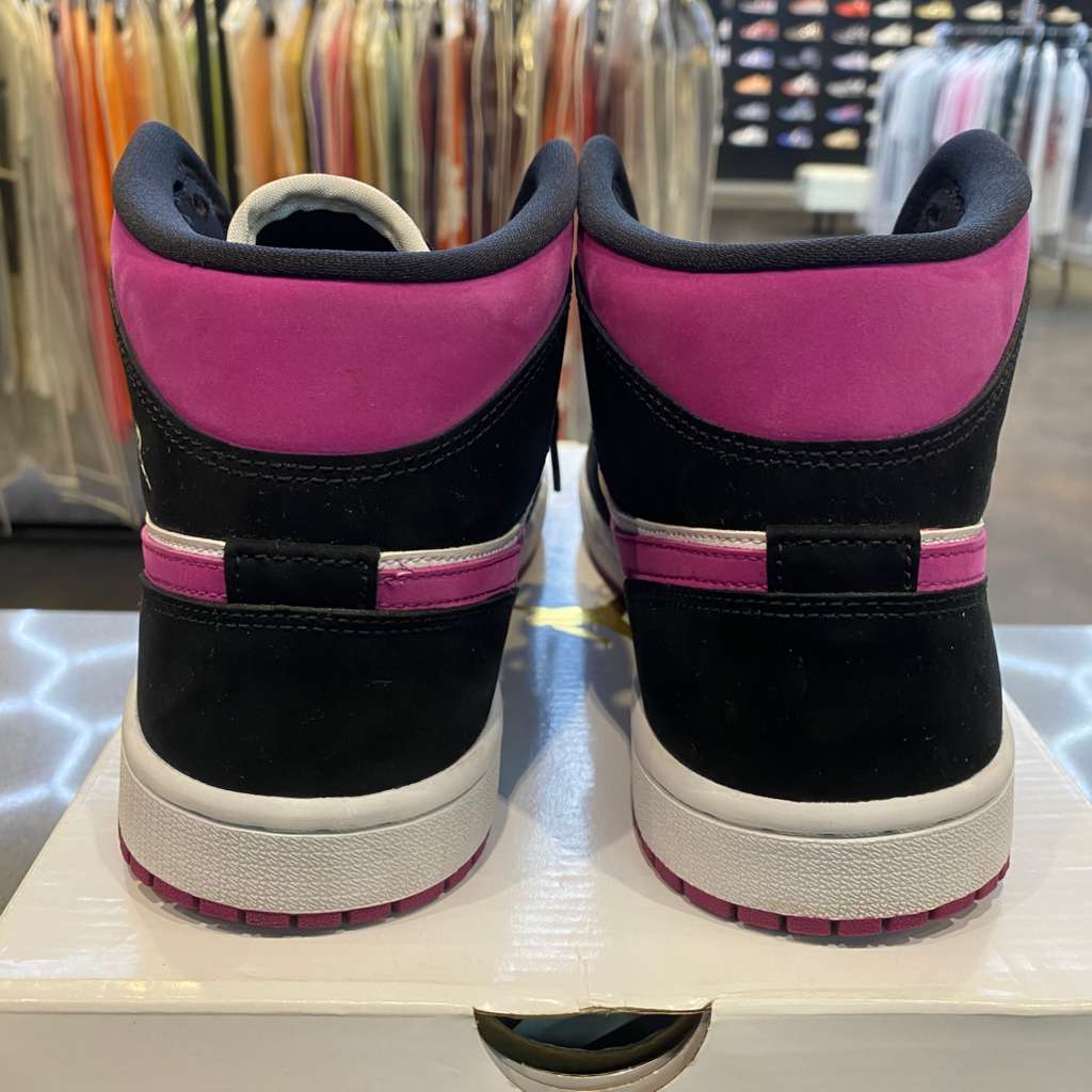 Jordan 1 Mid Magenta (Women's) Size 9.5W BQ6472-005 - Pre-Owned